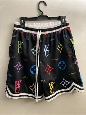 Men’s WHO CARES LV Basketball Shorts Size Medium